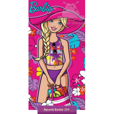Ręcznik dziecięcy z Barbie 821-214 Mattel 5991328212143 Setino