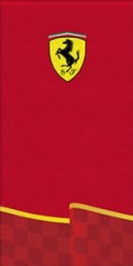 Plażowy ręcznik Ferrari 70x140 czerwony Formuła 1