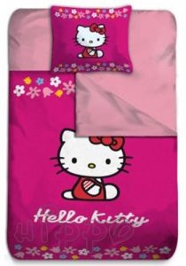Pościel Hello Kitty amarantowa Detexpol