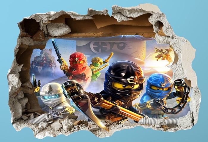 Naklejki na ściane z Lego Ninjago
