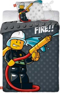 Komplet pościeli ze strażakiem lego CITY