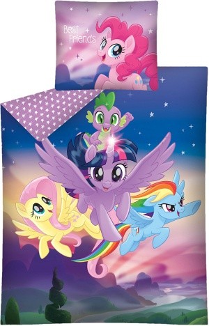 Pościel My Little Pony Twilight Rainbow Applejack Pinkie Spike