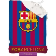 Narzuta FC Barcelona bordowo-niebieska 140x195