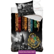 Pościel Harry Potter Hogwart 160x200 lub 140x200, czarna