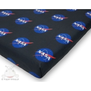 Bawełniane prześcieradło NASA 140x200 czarne