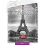 Narzuta wieża Eiffla w Paryżu 140x200 szara