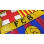 Pikowana narzuta FC Barcelona żółto - czerwona