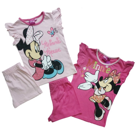 Piżama dla dzieci z Myszką Minnie, krótki rękaw i spodenki, Setino