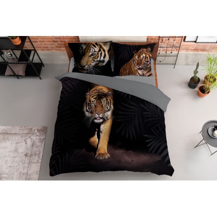 Bawełniana pościel z tygrysem bengalskim 220x200 +2x 70x80 