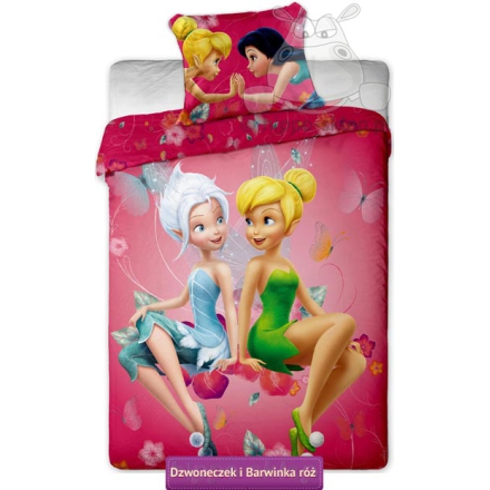 Pościel Dzwoneczek Fairies różowa Disney Jerry Fabrics 