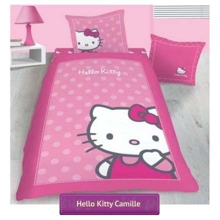 Pościel Hello Kitty Camilie różowa 160x200 i 140x200 