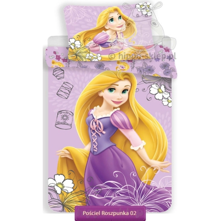 Pościel z Roszpunką księżniczki Disney 135x200, fioletowa