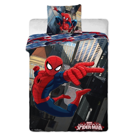 Dwustronna pościel Mega Spiderman dla chłopca