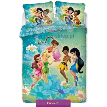 Pościel dla dzieci Wróżki Fairies Disney-a 160x200 + 2x 70x80