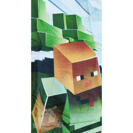 Bawełniana poszwa na kołdrę Minecraft (awers)