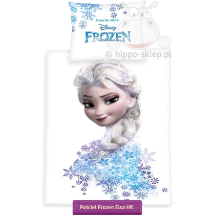 Biała pościel z Elzą - Disney Frozen, 100x160 i 120x160