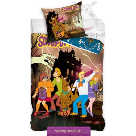 Pościel Scooby Doo 140x200 i 135x200, brązowa