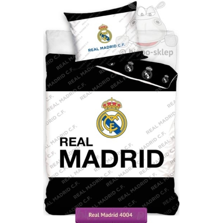 Pościel Real Madryt 140x200 i 160x200, czarno biała 