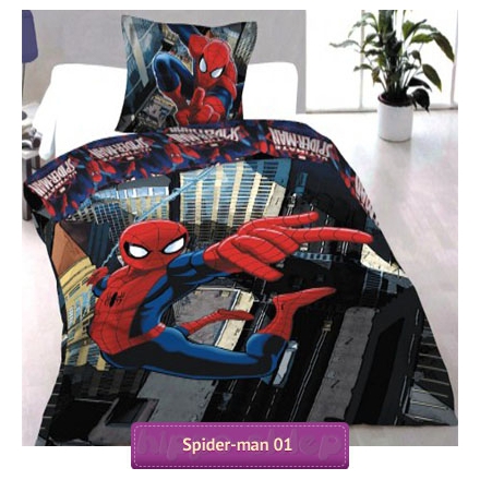 Pościel Spider-man Mega 140x200, wielokolorowa