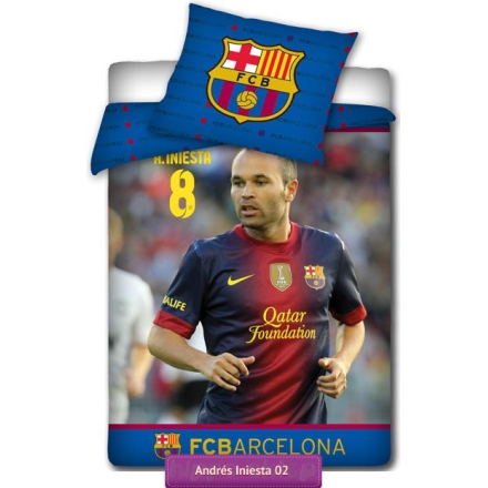Pościel piłkarska Iniesta FCB 3004 FC Barcelona Carbotex