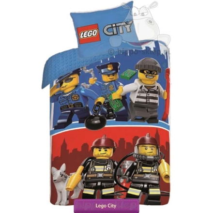 Pościel Lego CITY policjanci i strażacy 