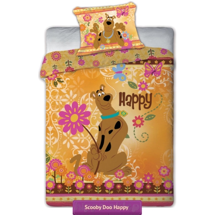 Pościel Scooby Doo Happy 03, kwiatuszki, Faro