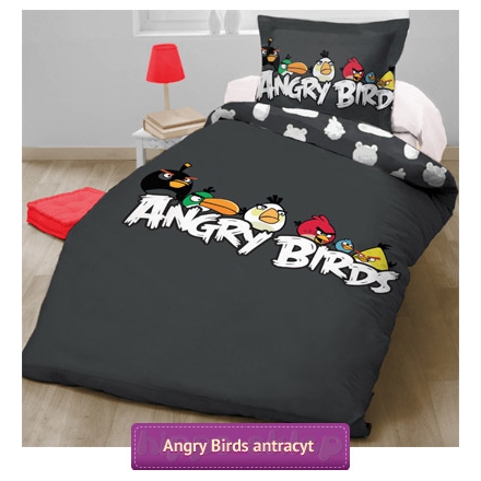 Pościel Angry Birds Hang Around antracyt Rovio 140x200