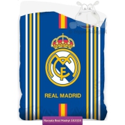 Narzuta Real Madryt z herbem 140x200 niebieska