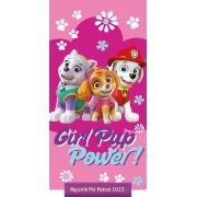 Plażowy ręcznik Psi Patrol Skye i Everest dla dziewczynki 70x140, różowy