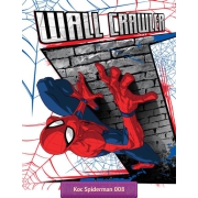 Marvel Spider-man koc polarowy 120x150 cm biało-szary 