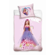 Różowa pościel z laką Barbie BARB 213057B, 100x135