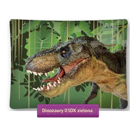 Duża poszewka z dinozaurem Dino 02DC Detexpol 
