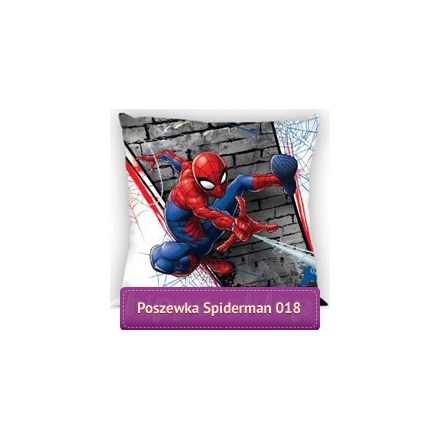 Poduszka / poszewka na jaśka Spiderman 40x40, szara 