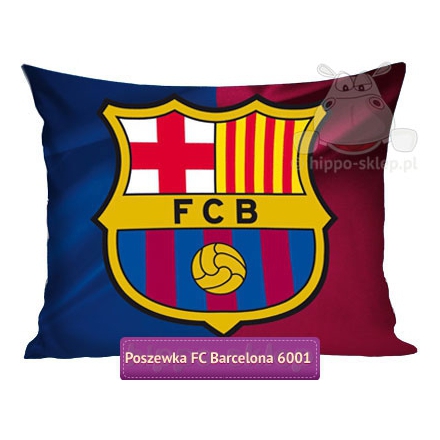 Poszewka FC Barcelona z herbem klubu 50x60 lub 50x75, granatowo-bordowa