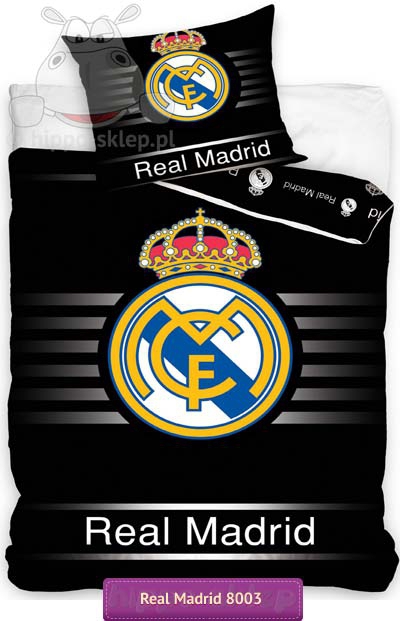 Pościel Real Madryt czarna 140x200