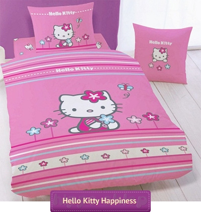 Pościel dziecięca z Hello Kitty Happiness rozm. 140/200 cm