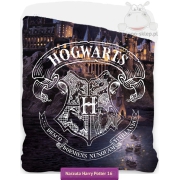 Narzuta Zamek Hogwart - Harry Potter 150x215, brązowa