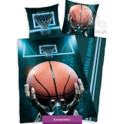 Pościel koszykówka - basketball 140x200 cm,  zielona