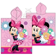 Ponczo dla dzieci z Myszką Minnie Disney różowy