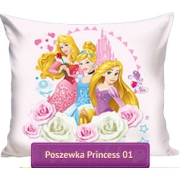 Poszewka na poduszkę z Księżniczkami Disney Princess 70x80, 50x80, różowa