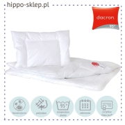 Zestaw do łóżeczek Dacron kołderka całoroczna + płaska poduszka