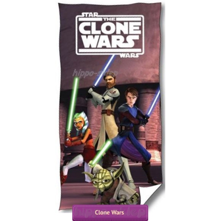 Ręcznik Clone Wars - Wojna Klonów 75x150, brązowy 