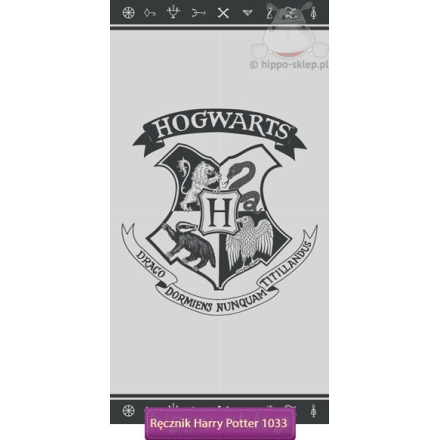 Harry Potter ręcznik 70x140 cm, szary  