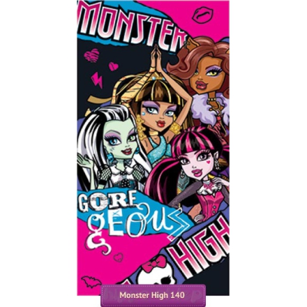 Plażowy ręcznik Monster High Draculaura, Frankie & Cleo 140x70