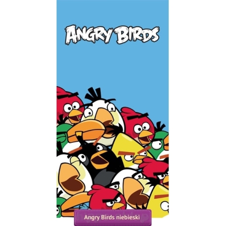 Ręcznik Angry Birds Crowded Blue 75x150