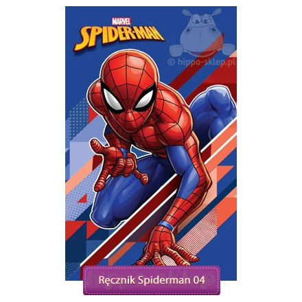 Mały ręcznik dziecięcy do rąk Spider-man 30x50 cm, niebiesko-cerwony
