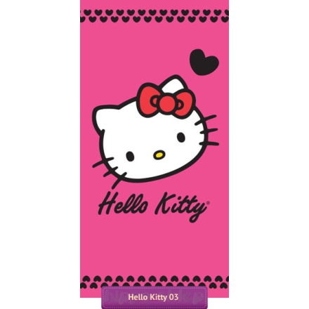 Dziecięcy ręcznik Hello Kitty HK40, Detexpol, różowy