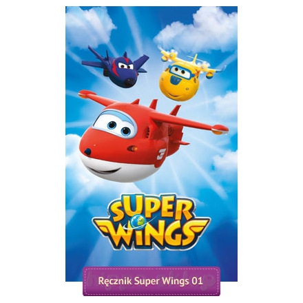 Super Wings mały ręcznik do rączek dla dzieci 30x50, niebieski