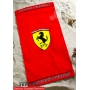 Ręcznik Ferrari czerwony logo