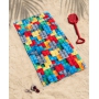 Bawełniany kąpielowy ręcznik dla dzieci klocki Lego